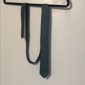 RW&CO Slim Tie Teal Pattern